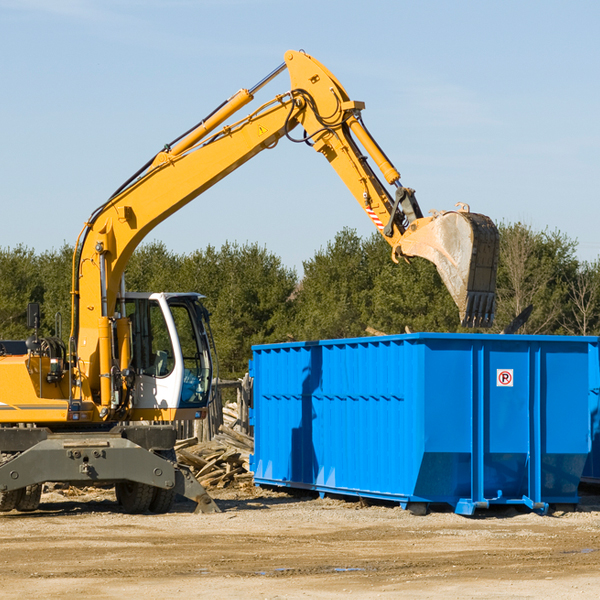 what size residential dumpster rentals are available in Pocono Pennsylvania